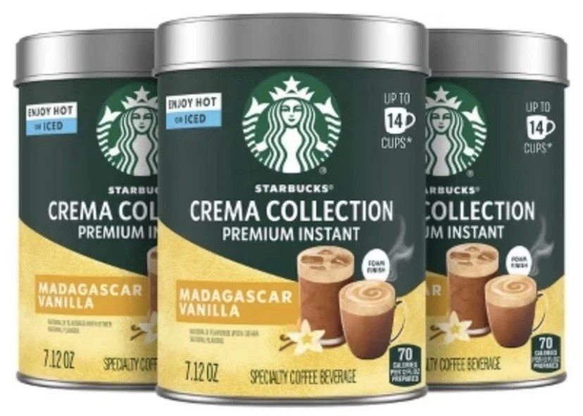 Starbucks Crema Collection Madagascar Vanilla Premium Instant Coffee - 21.36oz