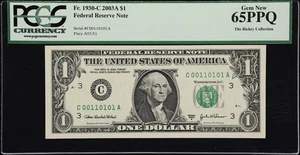 00110101 - TRUE BINARY - PCGS 65  RICKEY COLLECTION SERIES - DECIMAL #053 - RCTB - Picture 1 of 2