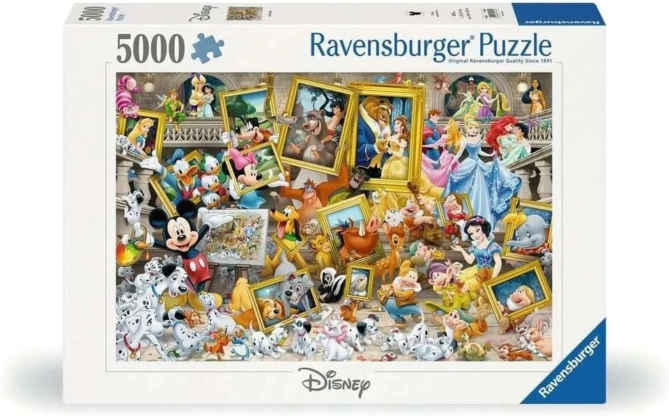 Ravensburger Mickey The Artist 5000 Pc Jigsaw Puzzle (BOX DAMAGED) - Image 1 of 1