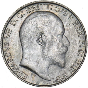 1910 Florin - Edward VII British Silver Coin - Very Nice - Picture 1 of 2