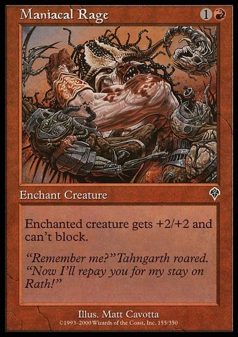 Maniacal Rage - Invasion #155/350 MTG Magic The Gathering - Image 1 of 1