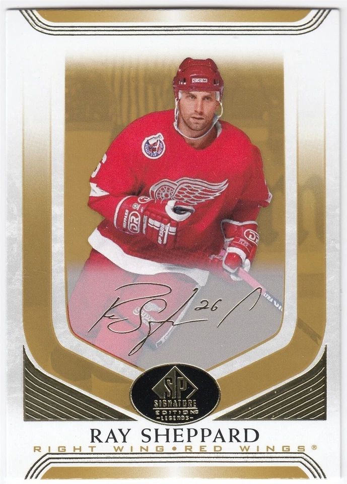 2020-21 UD SP Signature Edition Legends Gold Script RAY SHEPPARD #88 Red Wings - Image 1 of 1