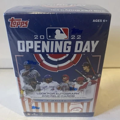 2022 Topps Opening Day Baseball Blaster Box - Selado 22 pacotes 154 cartões - Imagem 1 de 3