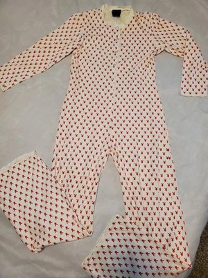 Pijama vintage Y2K Playboy conejito estampado por todas partes solapa trasero para mujer pequeño Foto 1 de 4