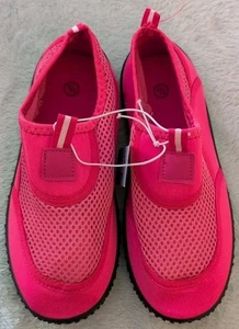Sandali bambina taglia 2 nuovi rosa scarpe acqua rete spiaggia estivi slip on - Foto 1 di 6