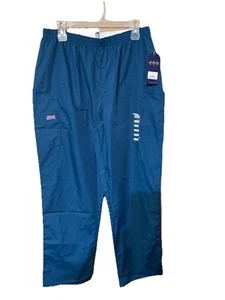 Cherokee Workwear Scrubs Pull On Cargo Pant 4200 Caribbean elastic waist Size L - Picture 1 of 6