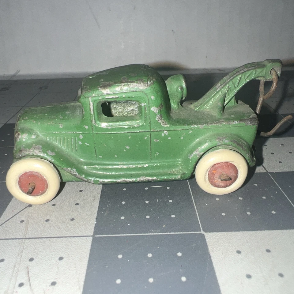 GRULETA GRÚA BARCLAY AÑOS 30 AGUANIEVE JUGUETE DE METAL FUNDIDO A PRESIÓN Foto 1 de 4