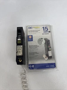 Square D 15 Amp QO115CAFIC Kombi-Störlichtbogen-Stromkreisunterbrecher - Bild 1 von 3