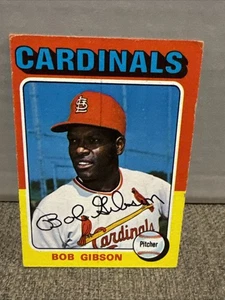 1975 Topps - Bob Gibson #150 HOF Cardinals Legend ver fotos - Imagen 1 de 13