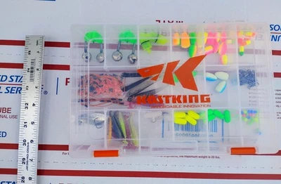 Usado - KastKing pequena caixa de ferramentas de pesca de plástico caixa de ferramentas com equipamento - Imagem 1 de 4