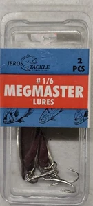Jeros Tackle Megmaster 1/6 Unze gewichtete Köder mit Drillinge Haken 2er Pack - Bild 1 von 1