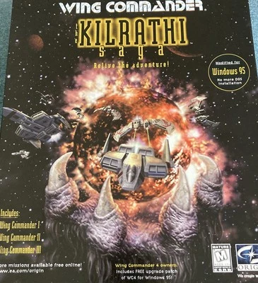 VINTAGE 1996 Wing Commander: The Kilrathi Saga Big Box (PC CD-ROM) - Complete - Image 1 of 4