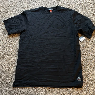 Camisa Eddie Bauer Para Hombres Mountain Ops Aire Libre Senderismo Gruesa Camiseta Negra Alta L Foto 1 de 4