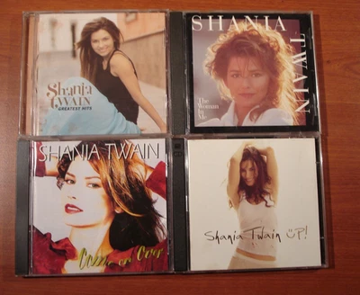 Shania Twain 4 CD  Lot  ~ Come On Over, UP!, Woman in Me & Greatest Hits Foto 1 de 4