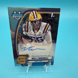 2024 Bowman University Chrome - Chrome Prospect Autographs Will Campbell Auto - Picture 1 of 2