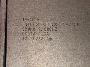 Intel Xeon E5-2650 SR0KQ 2.00GHZ made in Costa Rica 3230c263 - seller code 1 - Picture 1 of 3