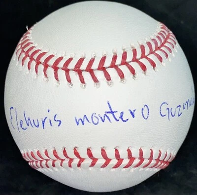 Elehuris Montero Guzman Full Name Autographed Signed OMLB Cardinals Rockies PSA - Image 1 of 4