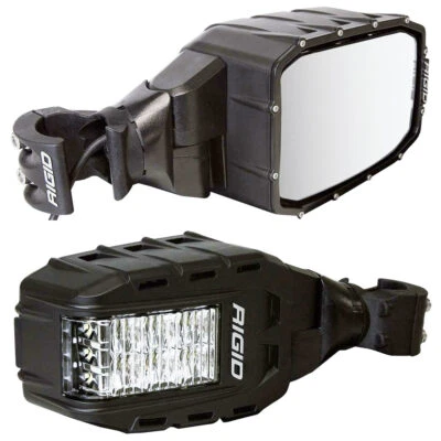 Rigid® Reflect LED Fog Lights 64011 Side Mirrors for Can-Am Polaris Yamaha - Image 1 of 4