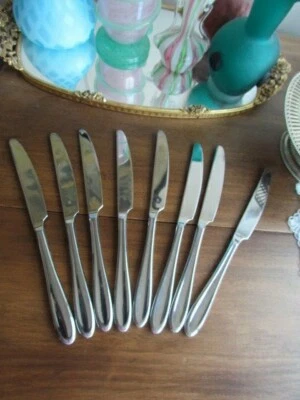 Artisan WMF Cromargan Stainless 8 Set lot Dinner Knife Glossy - Image 1 of 4
