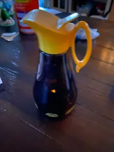 Vintage Syrup Bottle with yellow lid & Yellow Eagles - Picture 1 of 1