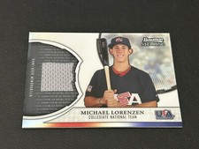 2011 Bowman Sterling Michael Lorenzen RC Game Used Relic Refractor Phillies EX+
