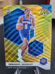 2020-21 Mosaic Asia Gold Wave Immanuel Quickley RC Knicks