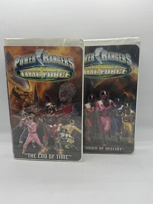 Power Rangers Time Force Dawn of Destiny & End Of Time Vintage Clamshell VHS - Image 1 of 4