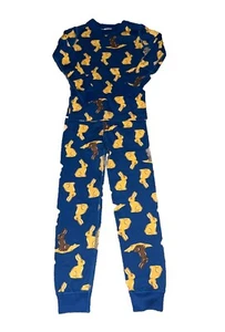 Hanna Andersson Chocolate Vanilla Bunny Pajamas NWT Size 4 - Picture 1 of 3