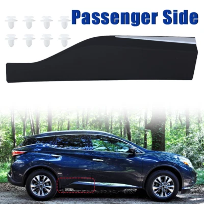Moldura inferior cromada de la puerta lateral del pasajero trasero para Nissan Murano 2015-2020 Foto 1 de 4