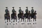 BRITAINS RE PAINTED WWI MOUNTED BRITISH CAVALRY in FLAT CAP at the HALT oi