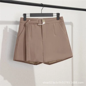 Shorts Women's New Thin Style High Waist Straight Casual Loose Five Points Pants - Picture 1 of 19