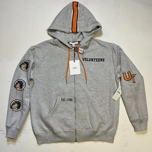WEAR by Erin Andrews Tennessee Volunteers Womens XS Gray Orange Taped Hoodie - Picture 1 of 6