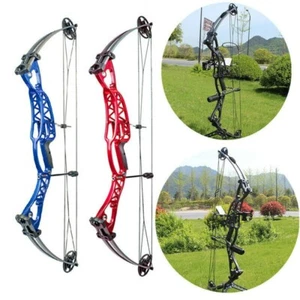 40-60lbs Adjustable Compound Bow 40'' Archery Right Left Hand Aluminum Hunting - Picture 1 of 18