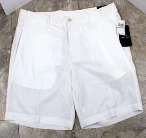 NEW PGA TOUR MEN'S Size 34 Golf Shorts WHT Expandable Waistband Moisture Wicking - Picture 1 of 11
