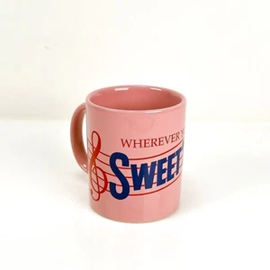 3 tazas de café publicitarias vintage ROSA Sweet’n Low Wherever You Go Taiwán - Imagen 1 de 9