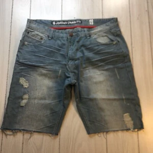 Jordan Craig Mens 40 Blue Cut Off Jean Shorts Denim 100%cotton - Picture 1 of 9