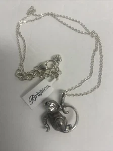 Brighton MONKEYING AROUND Pendant Necklace Year of the Monkey Retails $48 NWT - Picture 1 of 5