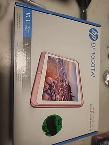 HP DF1050TW 10.1 inch WiFi Digital Photo Frame-Pink/White Touchscreen - Picture 1 of 2