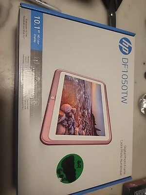 HP DF1050TW 10.1 inch WiFi Digital Photo Frame-Pink/White Touchscreen - Image 1 of 2