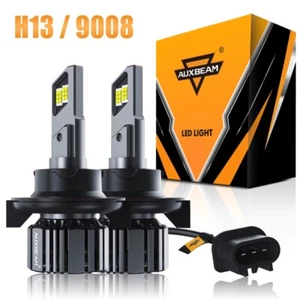 AUXBEAM CANBUS H13 LED Headlight Bulbs for Ford F-150 XLT Crew Cab Pickup 4-Door - Picture 1 of 12