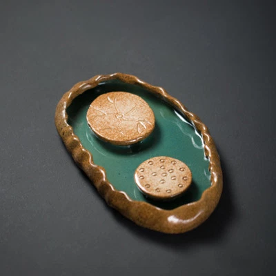 Ceramic Creative Tea Tray Tea Tray Tea Room Tea Pot Lotus Tea Cup - Image 1 of 4
