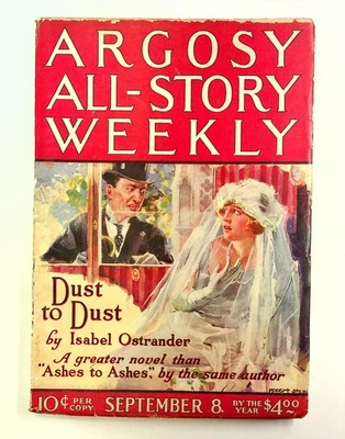 Argosy Part 3: Argosy All-Story Weekly Sep 8 1923 Vol. 154 #2 VG - Image 1 of 3