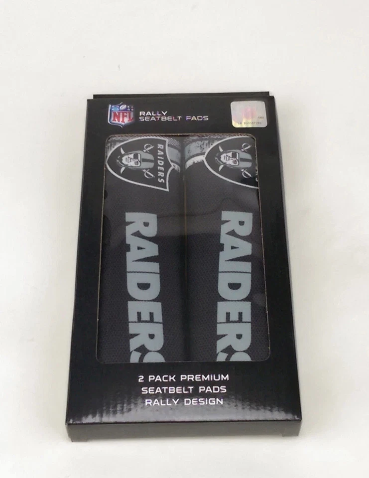 Nuevo Juego de fundas de cinturón de seguridad NFL Las Vegas Raiders Car Truck SUV Van Rally Foto 1 de 1