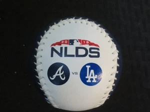 2018 NLDS Rawlings Atlanta Braves LA Dodgers Logo Ball Baseball - Picture 1 of 4