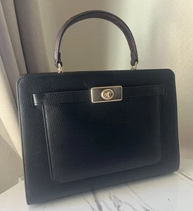 Coach Lane Carryall Handbag /Black/gold Hardware - Picture 1 of 18