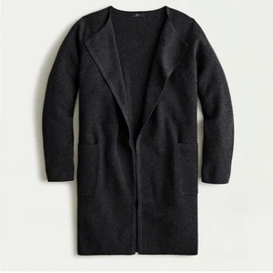 J. Crew Juliette Collarless Sweater Blazer Black Size XS - Picture 1 of 13