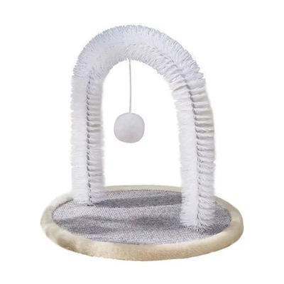 Cepillo de aseo de arco de gato cepillo de aseo automático pared esquina aseo peine de masaje juguete Foto 1 de 4