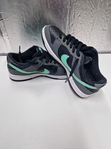 Nike Dunk Low ‘black Green Glow’ Size UK 6.5 - Picture 1 of 13