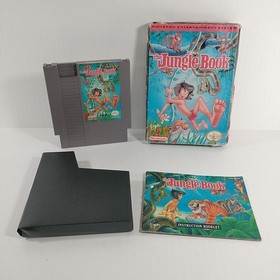 The Jungle Book ( Nintendo NES - 1994 ) In Box With Manual Tested + Blockbuster