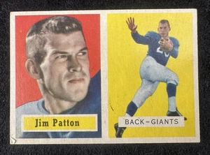 1957 Topps #83 Jim Patton New York Giants - Bild 1 von 2